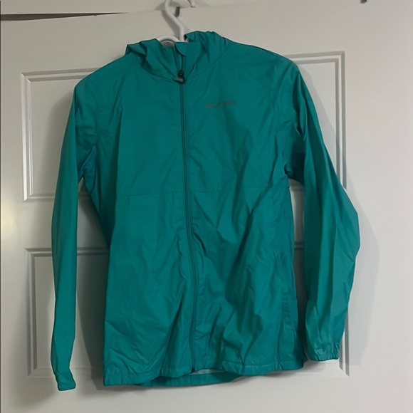 Youth Columbia Teal Windbreaker Jacket - Picture 1 of 2